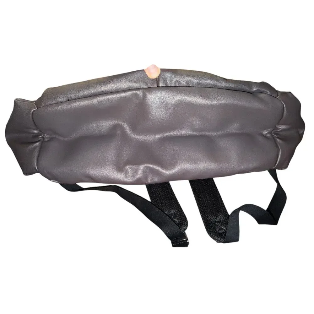 SkipHop Skip Hop Flat Iron Vegan Leather Diaper Backpack Bag in Raisin NEW